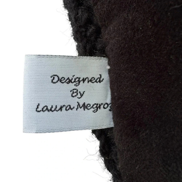 Chandler Four Corners Wool Laura Megroz 2009 Sweet Snowman Pillow 18” - Picture 5 of 9